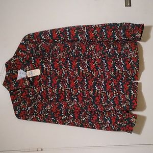 Vintage Pendleton Country Sophisticates Roses Blouse Size 20W